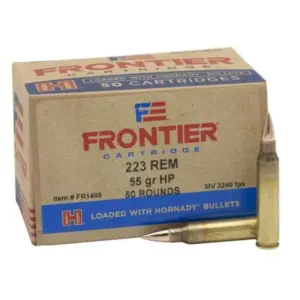 FRONTIER® 223 REM 55 GR HOLLOW POINT MATCH™ (50 - ORIENTED) 50RD/BX 10BX/CS