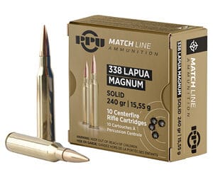 PPU 338 LAPUA MAG MATCH 240GR 10/200