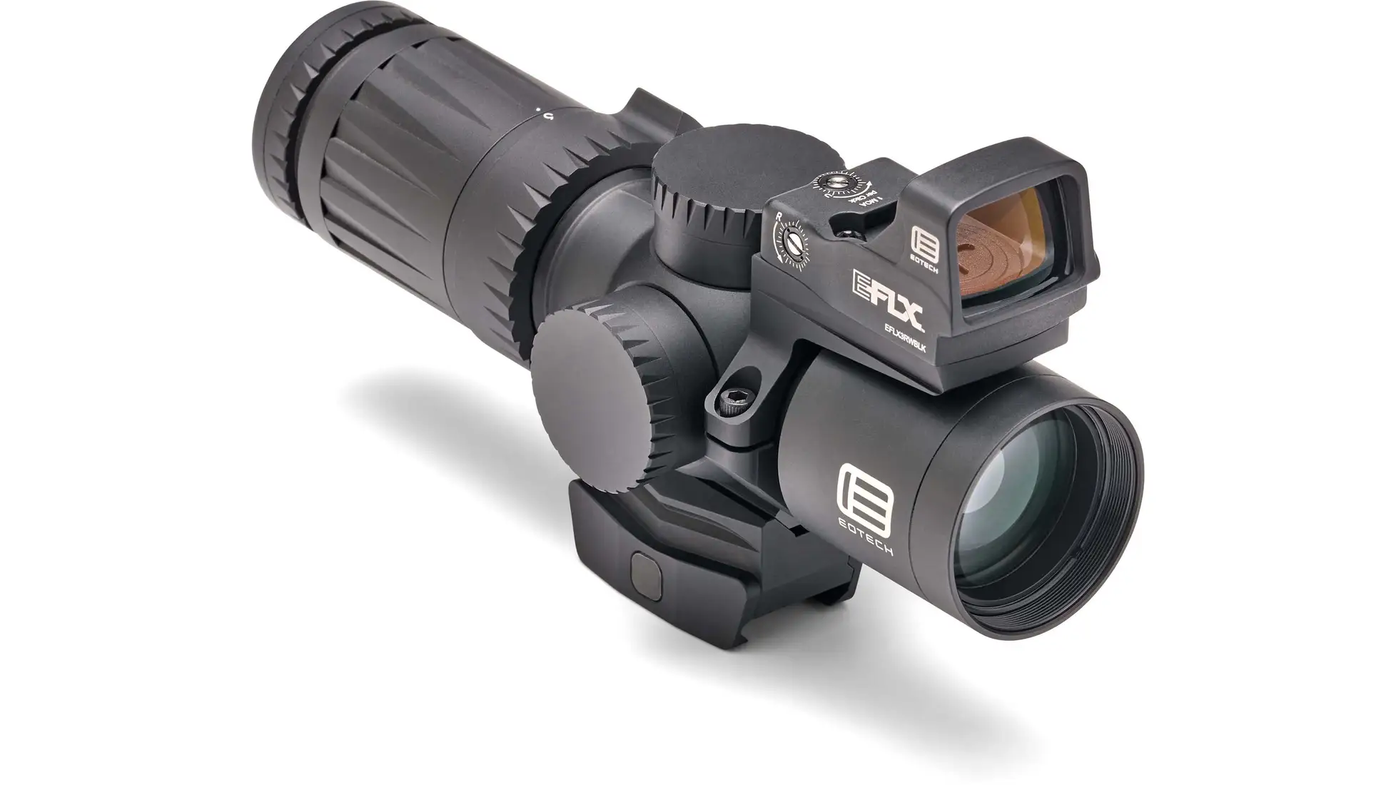 EOTECH PKG VUDU 3-9x32 SFP ULTRA-SHORT RIFLESCOPE - HC1 RETICLE (MOA); INTEGRATED MOUNT & EFLX W/MNT