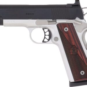 SPRINGFIELD 1911 RONIN 9MM 4" - 10RD SS/BLUED WOOD GRIPS