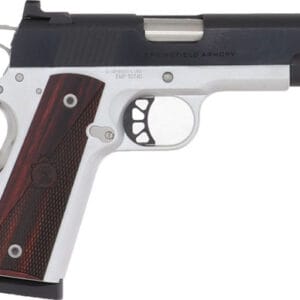 Alternative view of SPRINGFIELD 1911 RONIN 9MM 4" - 10RD SS/BLUED WOOD GRIPS