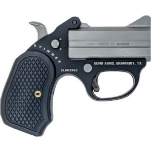 Bond Arms Stinger FireBall Aluminum Frame Handgun 9mm Luger 2rd Capacity 3'' Stainless Steel Barrel Matte B6 Grips