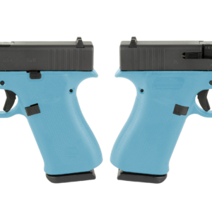 GLOCK G43X 9MM PISTOL 3.41" TIFFANY BLUE NIGHT SIGHTS 2-10RD MAGS
