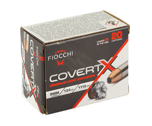 Alternative view of FIOCCHI COVERTX 9MM 124GR JHP 20/200