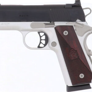 Alternative view of SPRINGFIELD 1911 RONIN 9MM 3" - 9RD SS/BLUED WOOD GRIPS