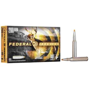Federal Trophy Bonded Tip Rifle Ammunition .280 Rem 140gr PT 2950 fps 20/ct