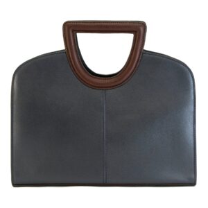 Smith & Wesson Structured Tote w/ CCW Compartment- Blue and Brown Leather