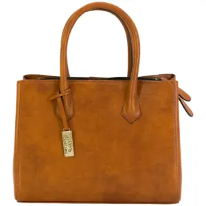 Cameleon Natalie Handbag w/ CCW Compartment-Brown Leather