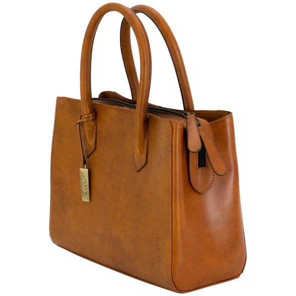Cameleon Natalie Handbag w/ CCW Compartment-Brown Leather - Image 4