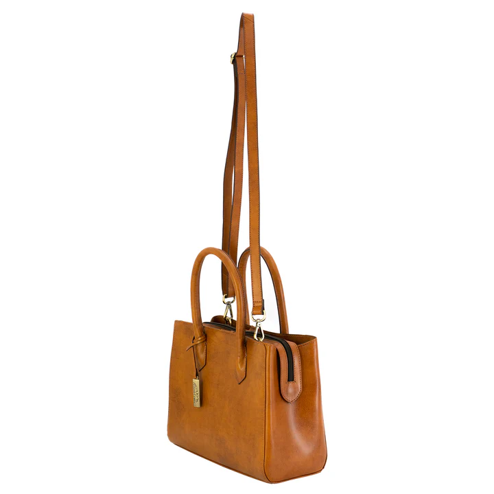Cameleon Natalie Handbag w/ CCW Compartment-Brown Leather - Image 8