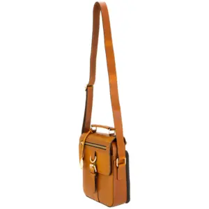 Alternative view of Smith & Wesson Vault Crossbody w/ Concealed Carry Compartment- Brown Leather
