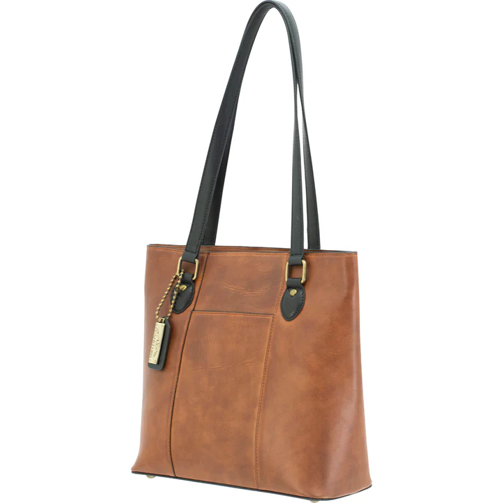 Cameleon Hephaestus Tyche Handbag w/ CCW Compartment-Genuine Brown Leather