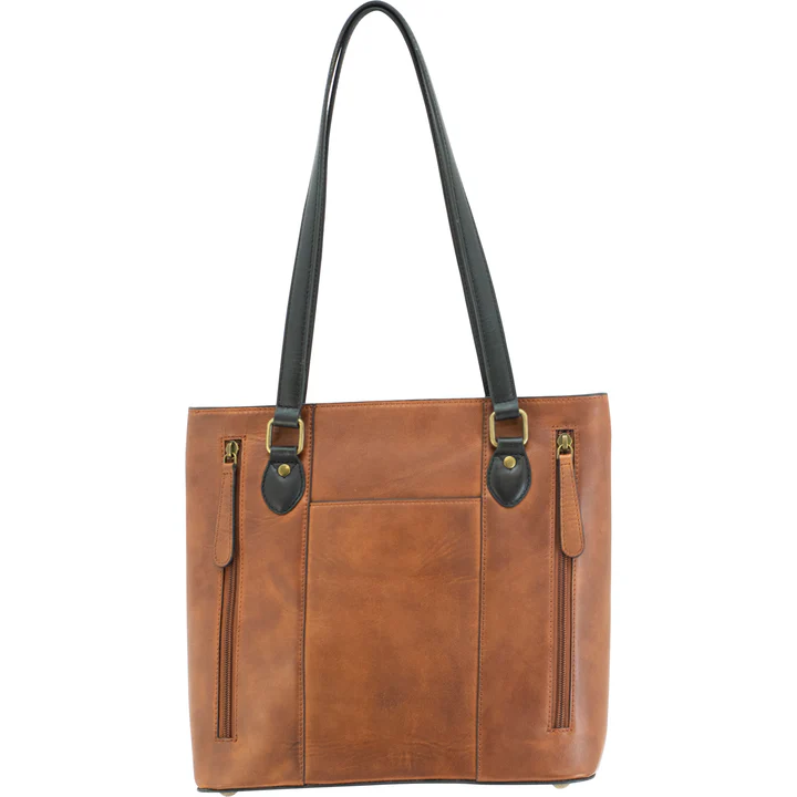 Cameleon Hephaestus Tyche Handbag w/ CCW Compartment-Genuine Brown Leather - Image 3