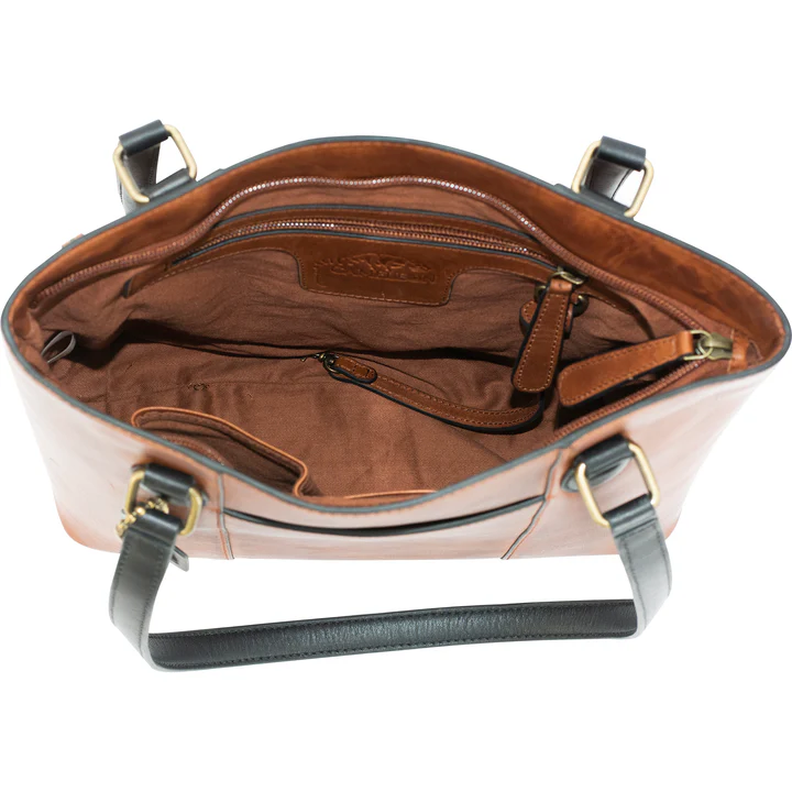Cameleon Hephaestus Tyche Handbag w/ CCW Compartment-Genuine Brown Leather - Image 2