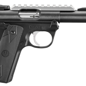 Ruger 40190 Mark IV 22/45 22 LR 10+1 4.40" Steel Threaded Bull Barrel, Blued Picatinny Rail Receiver, Blued Polymer Frame, Black Checkered Polymer Grip