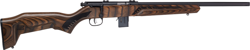 SAVAGE 93 MINIMALIST 22WMR - 18" MATTE/BROWN LAMINATE