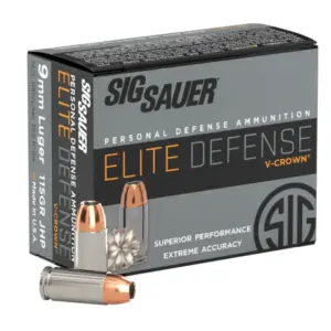 SIG SAUER V-CROWN 9MM 115GR JHP 20RD BX 200RD CASE - Image 6