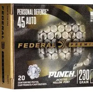 FEDERAL 45 AUTO 230GR PUNCH JHP 20 RD/BX 10 BX/CS - Image 3