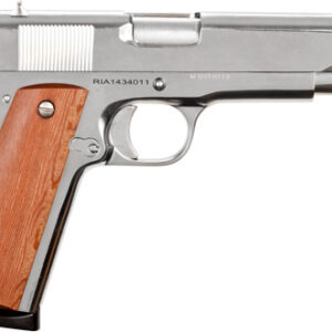 Alternative view of ROCK ISLAND GI STANDARD FS - 45ACP 5" FS 8RD NICKEL