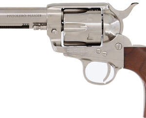 Alternative view of CIMARRON PISTOLERO 9MM - FS 4.75" NICKEL/WALNUT
