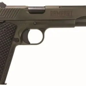 Alternative view of KIMBER RAMPART 1911 38SUPER 5" W/ COMP OD GREEN BLK G10 GRIPS 1-8RD MAG