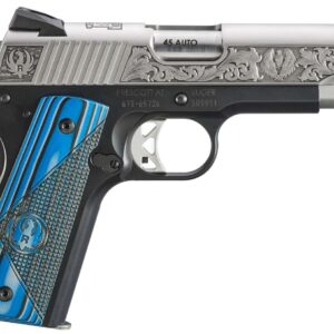 RUGER SR1911 COMMANDER NEWPORT NH EDITION 45ACP PISTOL 4.25" STS ENGRAVED 1-7RD MAG