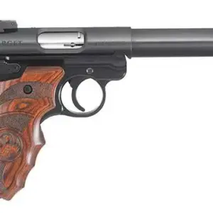 RUGER MRK IV TRGT 22LR 5.5" BLUED TRGT WD GRP ADJ SGHT 10RD - Image 3