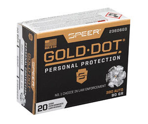 Alternative view of SPR GOLD DOT 380ACP 90GR HP 20/200