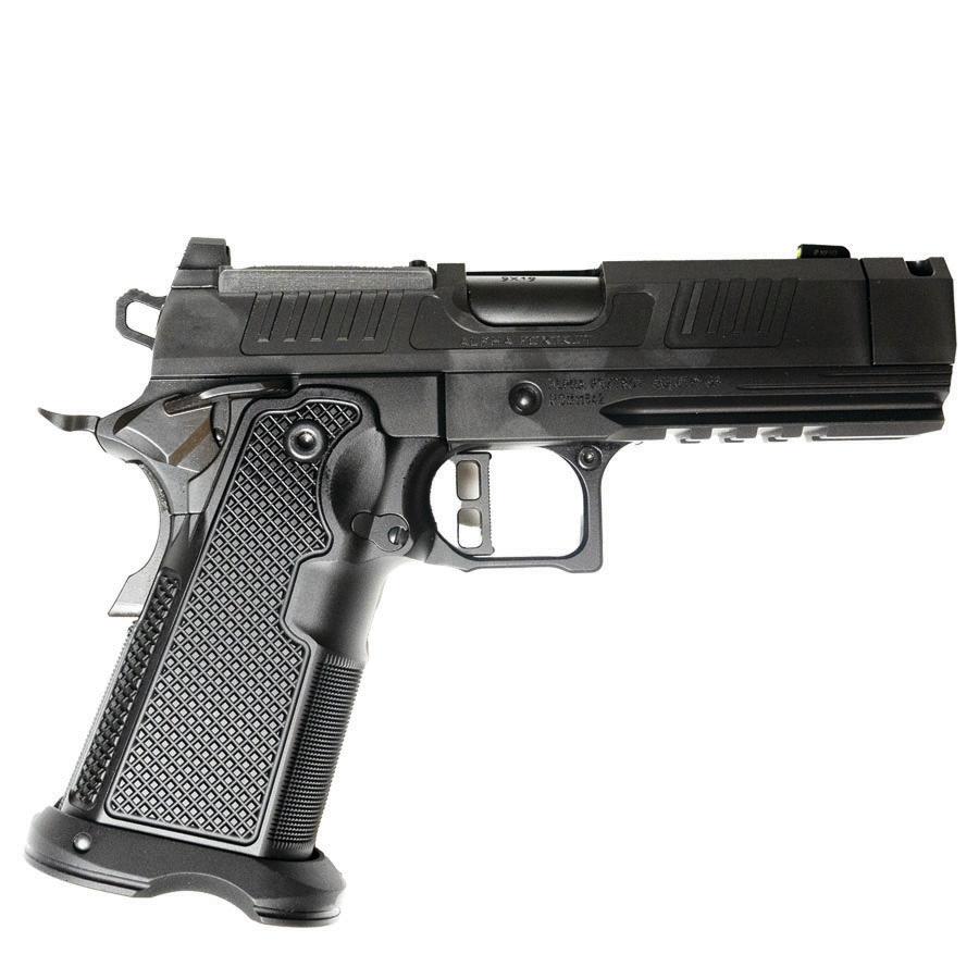 Alpha Foxtrot AF1911-Romulus MOS Adapter Handgun 9mm Luger 17(1) & 20rd(1) Magazines 3.5" Comp Threaded Barrel DLC Black