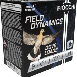 FIOCCHI 12G 2-3/4" 1OZ 8SHT G&T 25/250RDS