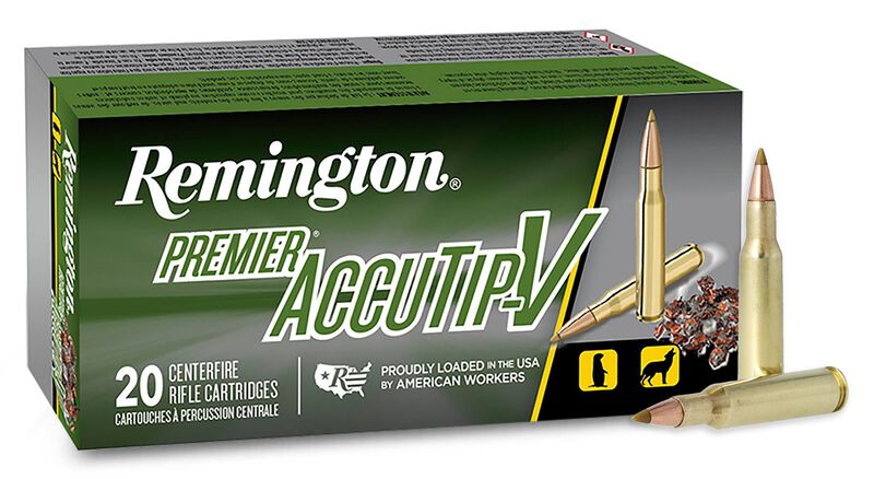 REMINGTON PRA222RB 222 REM 50GR ACCUTIP-V BT 20 RD/BX 10 BX/CS