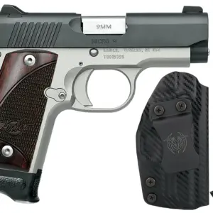 KIMBER MICRO 9 TWO TONE ROSEWOOD RTC-K BUNDLE PISTOL HOLSTER, 2-7RD MAGS