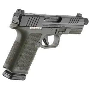 Alternative view of RUGER RXM THREADED 9MM PISTOL 4.5" BBL OD GREEN MAGPUL EHG, O.R. 2-15RD MAGS