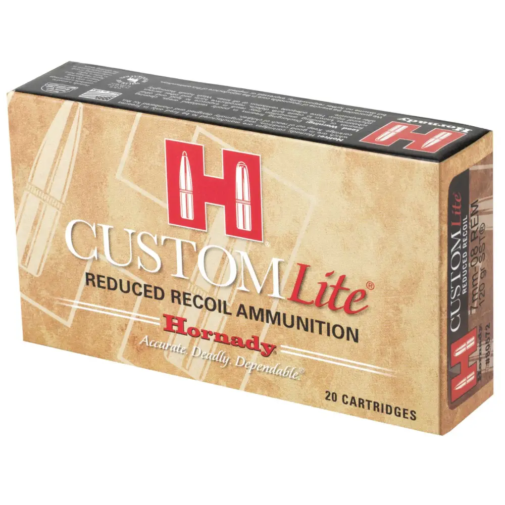 HORNADY 7MM-08 REM 120 GR SST® LITE 20RD/BX 10BX/CS - Image 2