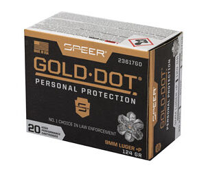 SPR GOLD DOT 9MM+P 124GR HP 20/200 - Image 3