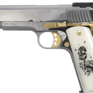 GIRSAN MC1911S LIBERADORE III - 9MM SKELETON CHROME/GOLD 9RD - Image 3
