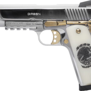 GIRSAN MC1911S LIBERADORE II - 9MM 10RD CHROME GOLD ENGRAVED - Image 3