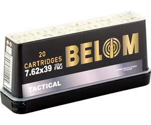 Alternative view of BELOM 7.62X39 BRASS 123GR FMJ 20/480