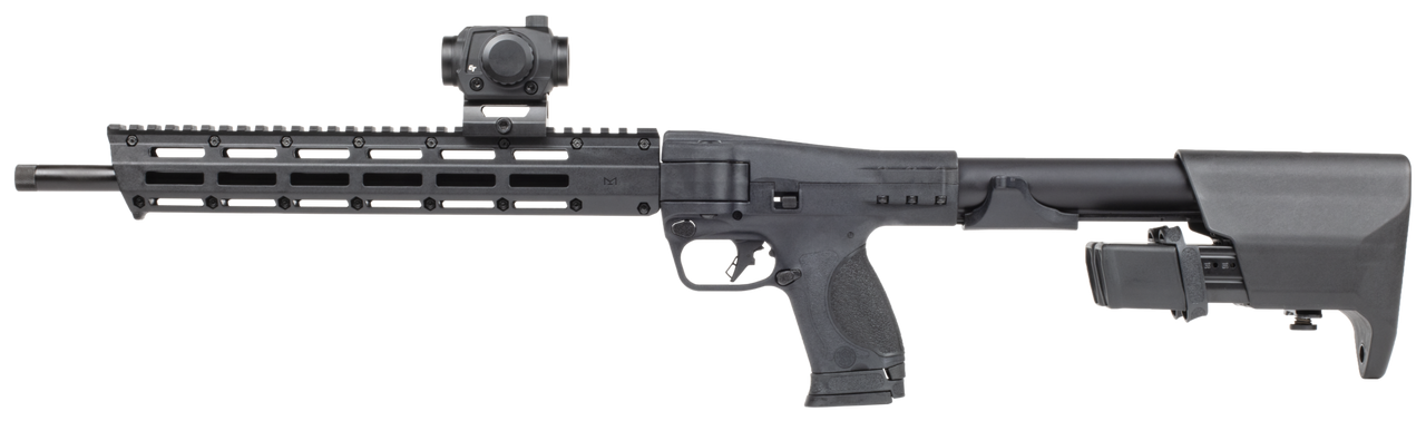 SMITH & WESSON M&P FPC CRMSN TRACE 16.25" THRD MLOK O.R. 1-17RD & 2-23RD MAGS CARRY BAG INCLUDED