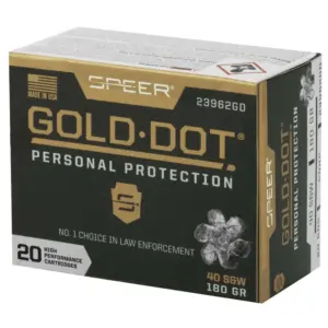 Alternative view of SPEER 40 S&W 180 GR GDHP AMMO 20 RD/BX 10 BX/CS