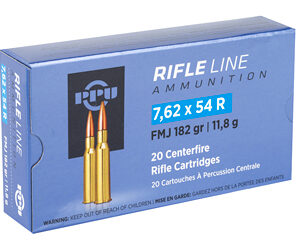 Alternative view of PPU 7.62X54R FMJ 182GR 20/200