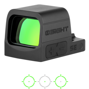 OSIGHT SE 2MOA DOT + 32MOA CIRCLE GREEN DOT SIGHT RMSc FOOTPRINT, BLACK