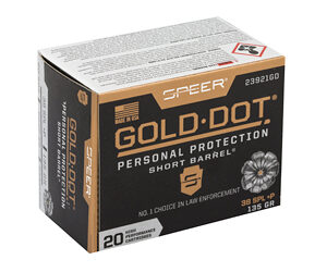 SPR GOLD DOT 38S+P 135G HP SB 20/200 - Image 2