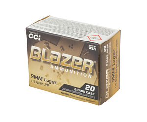 CCI BLAZER BRASS 9MM 115GR JHP 20 - Image 3