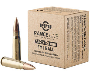 PPU RANGE 7.62X39 123GR FMJ 15/930