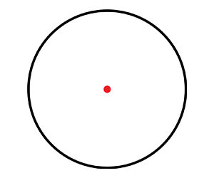 TRUGLO OPEN RED DOT DUAL COLOR BLACK - Image 3
