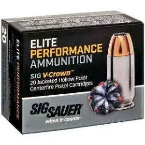 SIG SAUER V-CROWN 45ACP 200GR JHP 20RD BX 200RD CASE - Image 4