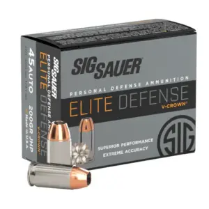 SIG SAUER V-CROWN 45ACP 200GR JHP 20RD BX 200RD CASE - Image 6