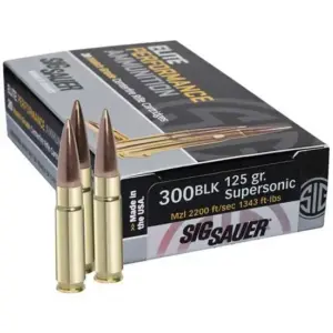 SIG SAUER ELITE MATCH 300BLK 125GR SPRSNC 20RD BX 500RD CASE - Image 4