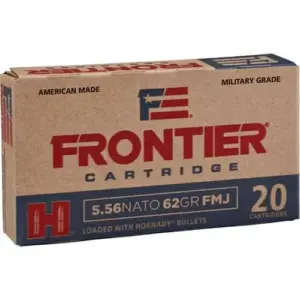 FRONTIER® 5.56 NATO 62 GR FMJ (150 - ORIENTED) 150RD/BX 8BX/CS